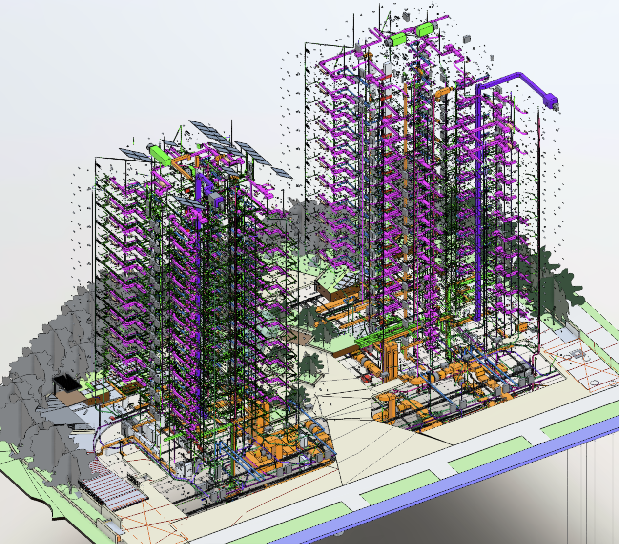 מגדלי יהוד — מערכות חשופות